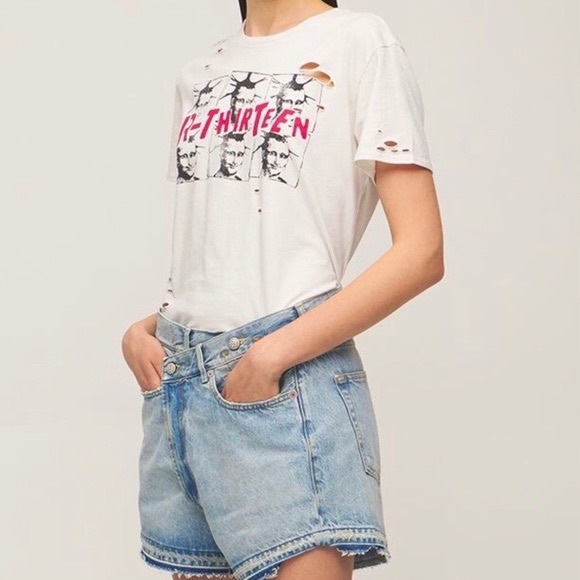 R13 Mona Lisa Boy Tee. Size large - Picture 3 of 10